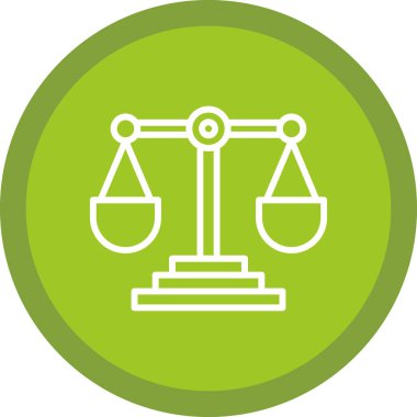 Adalet ölçekler kutsal kişilerin resmi, vektör çizim