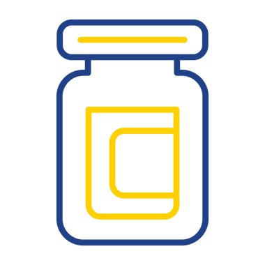 Kavanoz simgesi, vektör çizimi