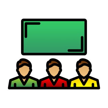 business team icon. flat design style.