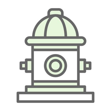 itfaiye musluğu simgesi, vektör illüstrasyonu 