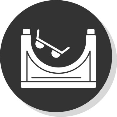 Piyano simgesinin vektör illüstrasyonu