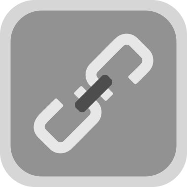 bağlantı vektörü glyph düz simgesi