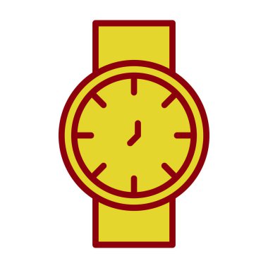 Kol saati simgesi basit tasarım 