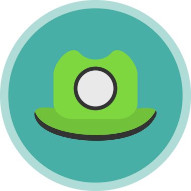 hat simgesi, vektör illüstrasyonu basit tasarım