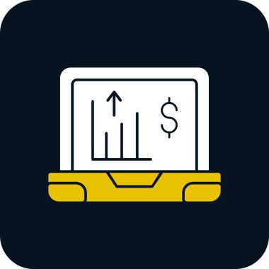 dizüstü bilgisayar simgesi, vektör illüstrasyonu basit tasarım