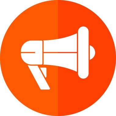 megafon simgesi, vektör illüstrasyonu basit tasarım