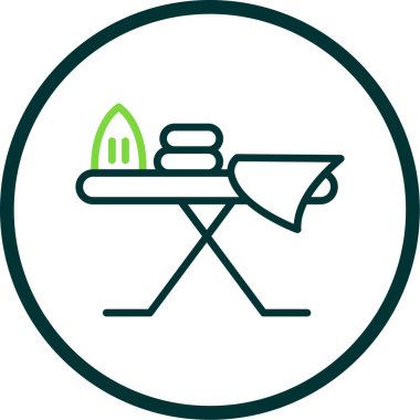 Demir tahta simgesi, vektör illüstrasyon tasarımı