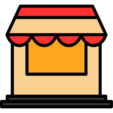 Basit depolama simgesi, vektör illüstrasyon tasarımı