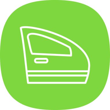 Araba kapısı. Web simgesi basit illüstrasyon