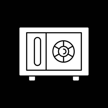 Güvenli simge, vektör illüstrasyonu 