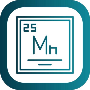 Bir kimyasal element simgesinin vektör illüstrasyonu.