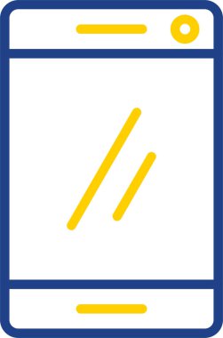 Arkaplanda akıllı telefon simgesi izole edildi. Web sitesi, uygulama, cep telefonu sembolü ve akıllı telefon logosu için son moda telefon şablonu