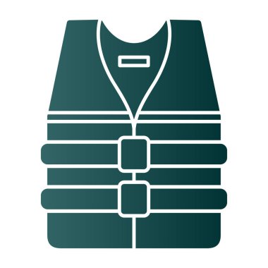can yeleği simgesi, vektör illüstrasyonu basit tasarım