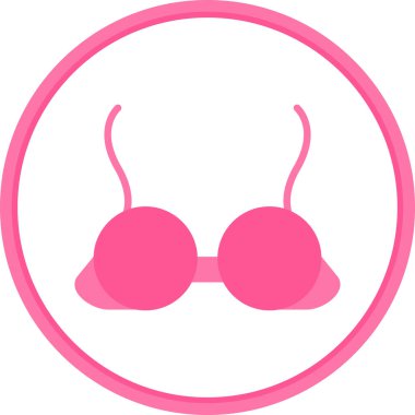 lingerine sembolü, sütyen simgesi, vektör çizimi 