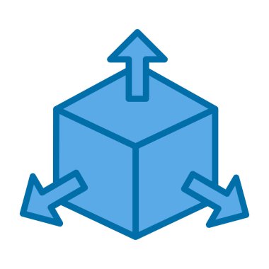 Oklu küp, vektör illüstrasyon tasarımı