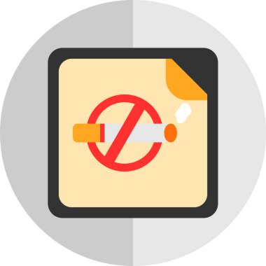 Durdurmak sigara vektör simgesi