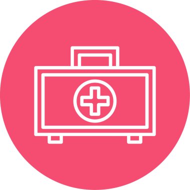 İlk yardım kiti vektör illüstrasyonu