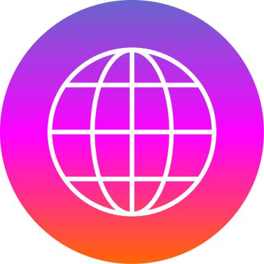 dünya simgesi, vektör illüstrasyonu