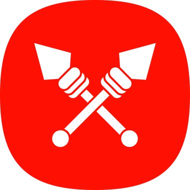 Mızrak logo vektör illüstrasyonu