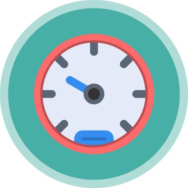 basit hız göstergesi simgesi, vektör çizim