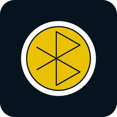 Bluetooth işaret ağı simgesi, vektör illüstrasyonu