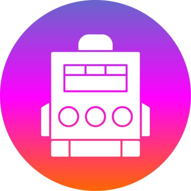 sırt çantası simgesi, grafik tasarımı, vektör illüstrasyonu 