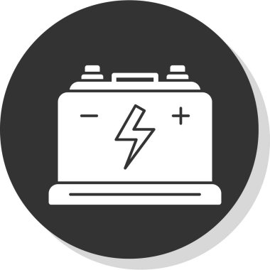 Pil. Web simgesi basit tasarım                       