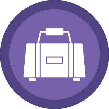 Çanta. Web simgesi basit illüstrasyon