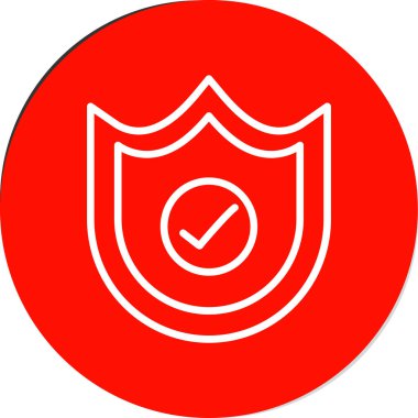 kalkan simgesi, vektör illüstrasyonu basit tasarım