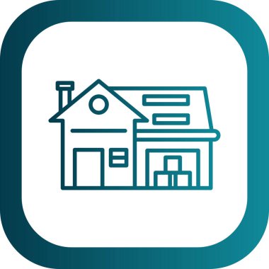 Ev simgesi, vektör illüstrasyonu basit tasarım