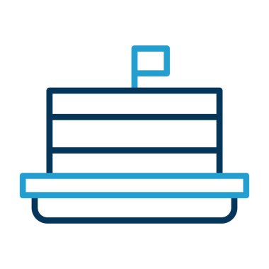 kek ikonu vektör illüstrasyonu