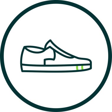 Ayakkabı. Web simgesi basit tasarım