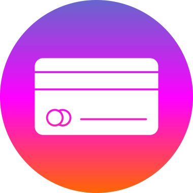 Kredi kartı ikonu. vektör illüstrasyonu 