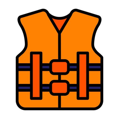 can yeleği simgesi, vektör illüstrasyonu basit tasarım