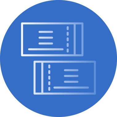 Biletler simge vektör illüstrasyonu