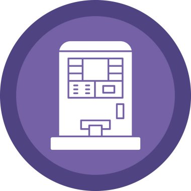 atm makine simgesi, vektör illüstrasyonu basit tasarım