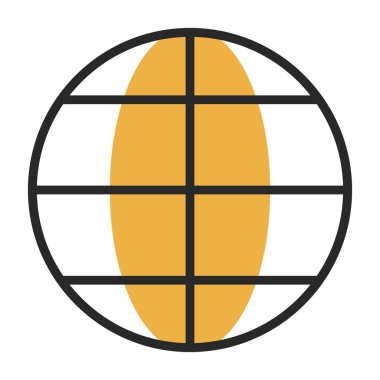 Küresel simge vektör illüstrasyonu