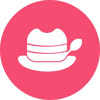 Şapka. Web simgesi basit illüstrasyon