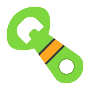 Şişe açıcı simgesinin vektör illüstrasyonu