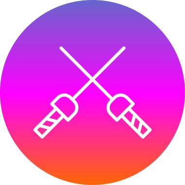 çapraz kılıçlar web simgesi basit vektör illüstrasyonu