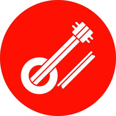 Enstrüman. Web simgesi basit illüstrasyon