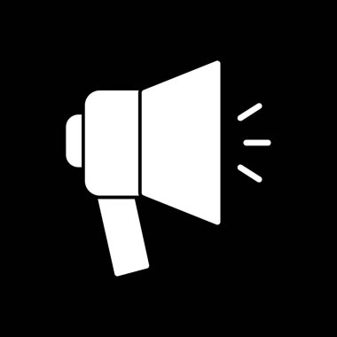 megafon simgesi, basit tasarım vektör çizimi