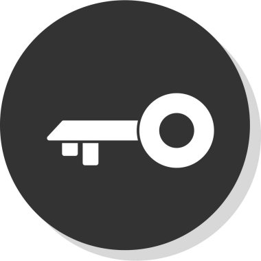 anahtar simgesi, vektör illüstrasyonu basit tasarım