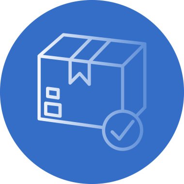 Kutu. Web simgesi basit illüstrasyon