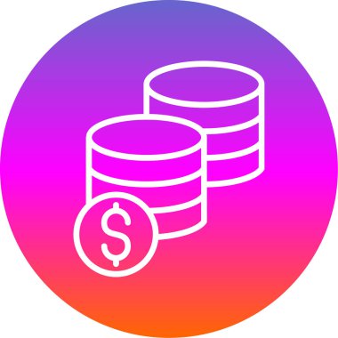 vektör para simgesi illüstrasyonu