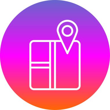 harita pin konumu simgesi düz biçimli