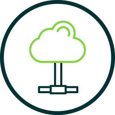 Bulut hesaplama. Web simgesi 