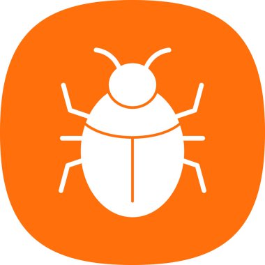 Böcek, böcek ya da antivirüs işareti. Web tasarımı ve mobil tasarım