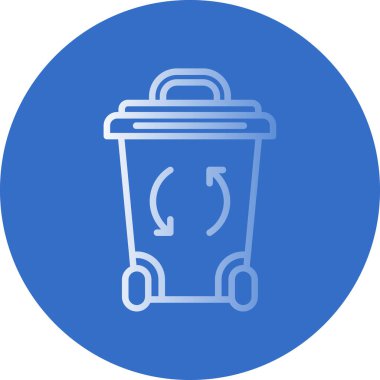 Çöp Kutusu simgesi, vektör illüstrasyonu basit tasarım