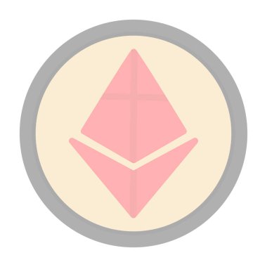 ethereum simgesi vektör illüstrasyonu